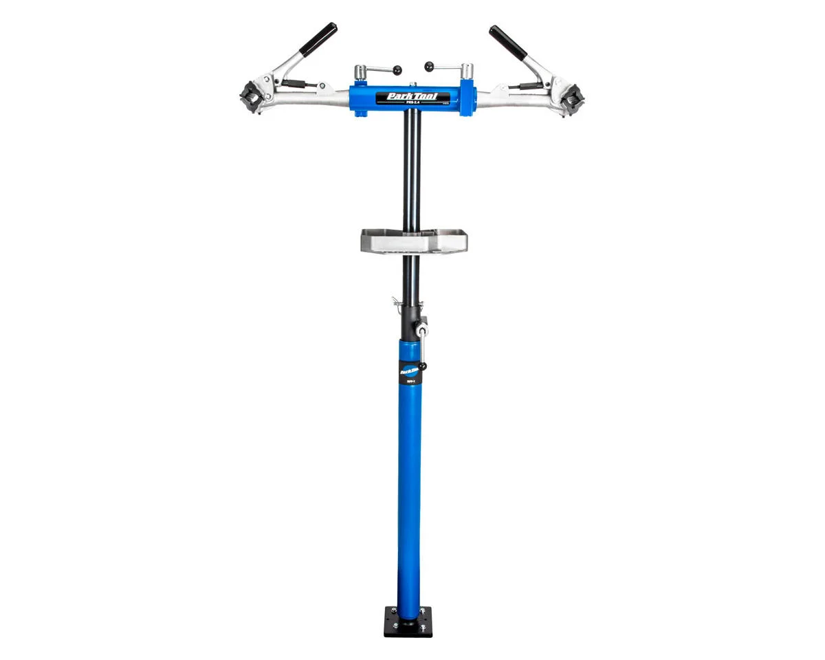 Park Tool PRS-2.4-1 Professional Double Arm Repair Stand (Blue/Silver) (w/100-3C Adjustable Clamps)